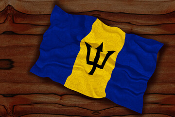 National flag of Barbados.. Background  with flag of Barbados.