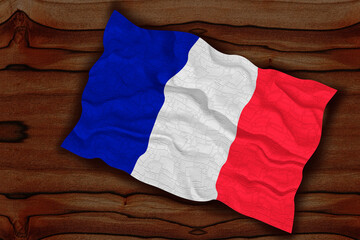 National Flag of France. Background  with flag  of France