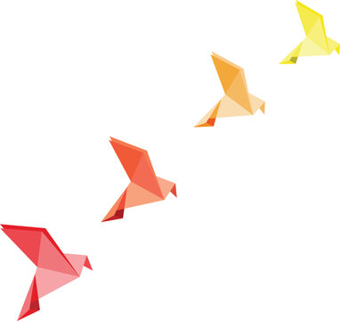 origami crane vector image