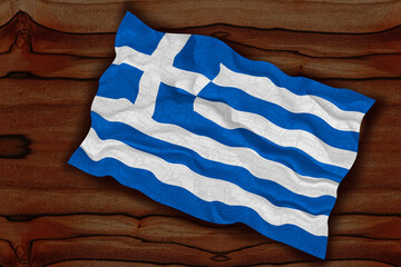 National flag of Greece. Background  with flag  of Greece.