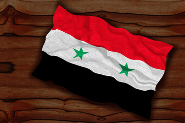 National flag of Syria.  Background  with flag of Syria.