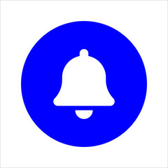 Blue Flat Notifications Icon