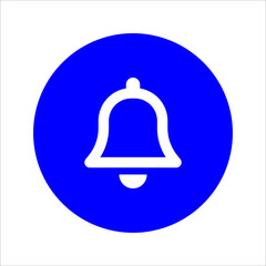 Blue Flat Notifications Icon