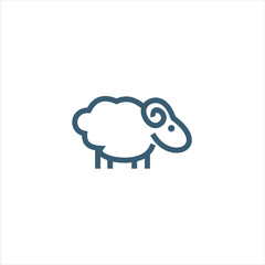 sheep logo design template, logo inspiration.