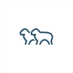 sheep logo design template, logo inspiration.