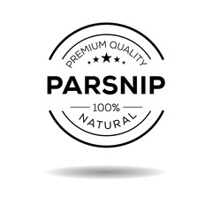 Fototapeta premium Creative (Parsnip), Tangelo label, vector illustration.