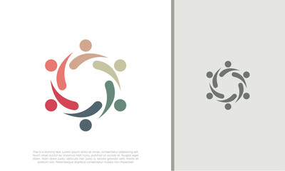 Global Community Logo Icon Elements Template. Community human Logo template vector. Community health care. Abstract Community logo.