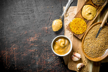 Mustard with garlic.