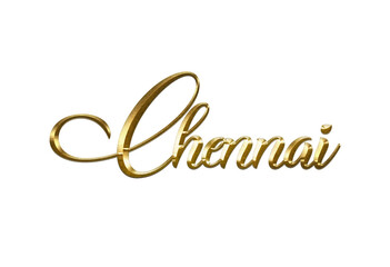 India City Name Gold Text for event backdrop