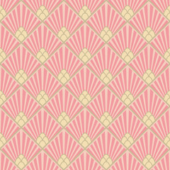 Japanese Diamond Weave Fence Vector Seamless Pattern