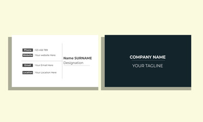card design . Business Card Mockup . Business Card Layout . modern business card 