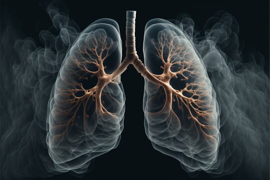 Raucherlunge Röntgenbild, ai generativ