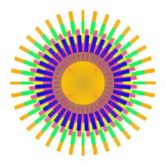 abstract background with rainbow