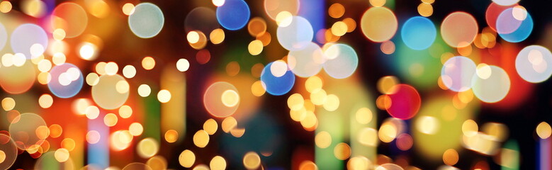 Obraz premium Festive background with natural and bright lights. Vintage Magic background with colorful .