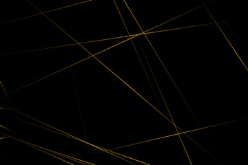 Fototapeta premium Abstract black with gold lines, triangles background modern design. Vector illustration EPS 10.
