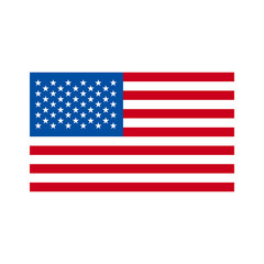 vector illustration of USA flag and map
