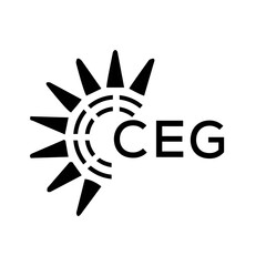 CEG letter logo. CEG image on white background and black letter. CEG technology Monogram logo design for entrepreneur and business. CEG best icon.
