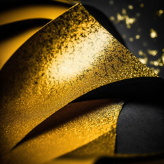 abstract background with gold, Generative AI