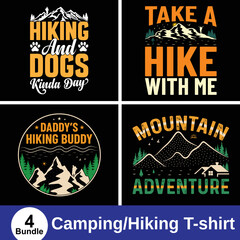 Camping, Hiking, Mountain Lover Tshirt design vector. Use for T-Shirt, mugs, stickers, Cards, etc.