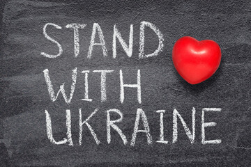stand with Ukraine heart
