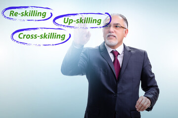 Re-skilling and upskilling in learning concept