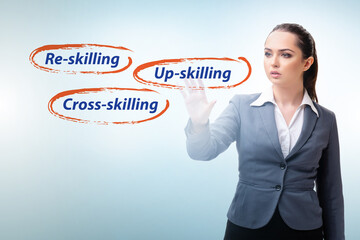 Re-skilling and upskilling in learning concept