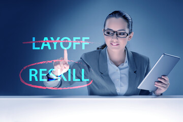 Re-skilling and upskilling in learning concept