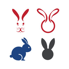 rabbit logo vector