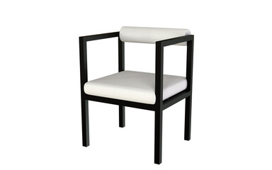 Design 3d rendering of a chair for furniture needs