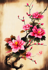 Chinese Cherry Blossom - 562948537