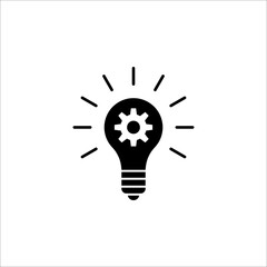 Creative ideas light bulb concept. Ideas icon. vector illustration on white background