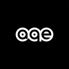 AQE Letter Initial Logo Design Template Vector Illustration