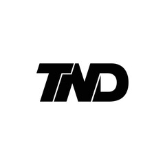 TND letter monogram logo design vector