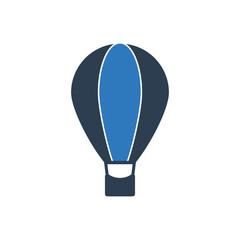 Obraz premium Hot air balloon icon