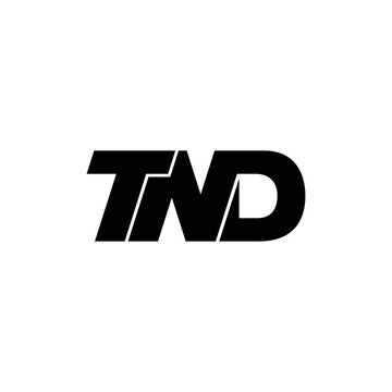 TND letter monogram logo design vector