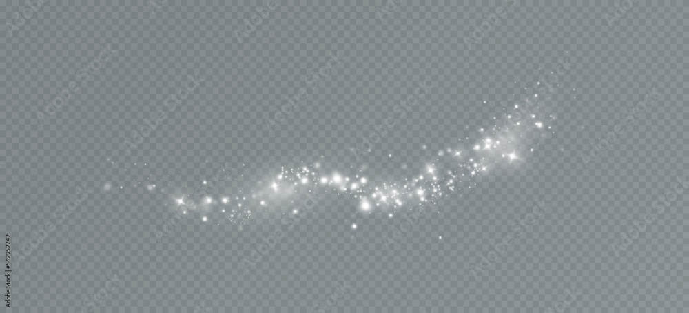 Poster light effect with glitter particles.christmas dust.white sparks shine with special light.
