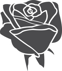 rose flower silhouette 2023011901