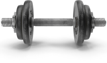 Fototapeta premium Dumbbells on transparent background