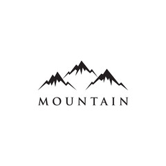 mountain vector logo design template, Mountain vector icon illustration design, Adventure design template