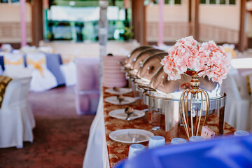 Wedding catering decor.