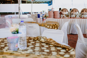 Wedding catering decor.
