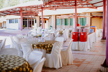 Wedding catering decor.