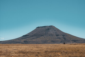 Beautiful landscape of the Mountain Zebra National Park in South Africa