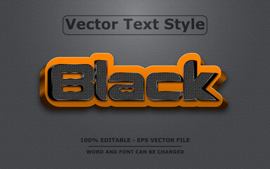 3d vector editable logo text style effect