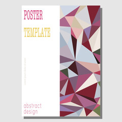 Color mosaic. Abstract design of a poster, banner, poster, cover or postcard. Corporate style layout. The idea of the interior, prints and decorations. Layout for creative design