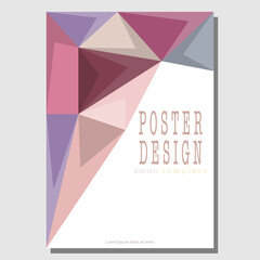 Abstract geometric design. Template for a cover, banner, poster. Corporate style layout. The idea of interior design, decoration and creative creativity