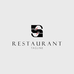 bowl restaurant logo vector illustration design