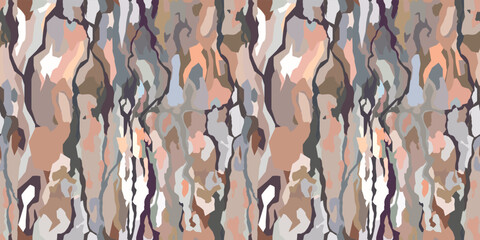 Tree bark vector seamless pattern