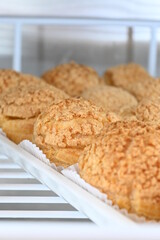 some delicious vanilla choux cookies in the fridge