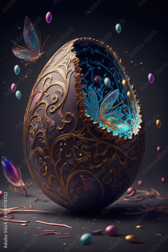 Wall mural Abstract Easter Egg